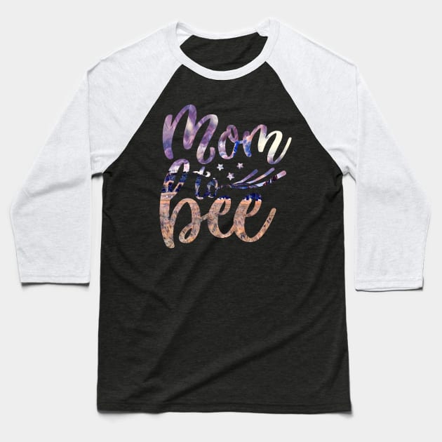 Mom to bee Baseball T-Shirt by PsyCave